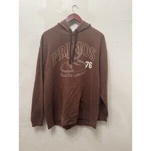 Primos Hunting Hoodie Brown Pullover Graphic Logo Deer XL Fleece Sweatshirt